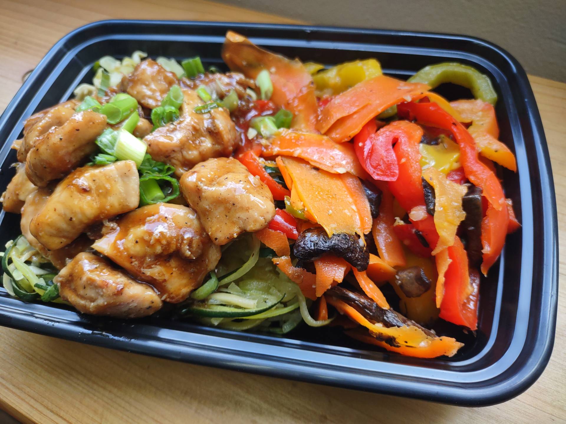 Chicken Teriyaki...Organic Asian Vegetable Medley w/Sesame Oil & Cashews..