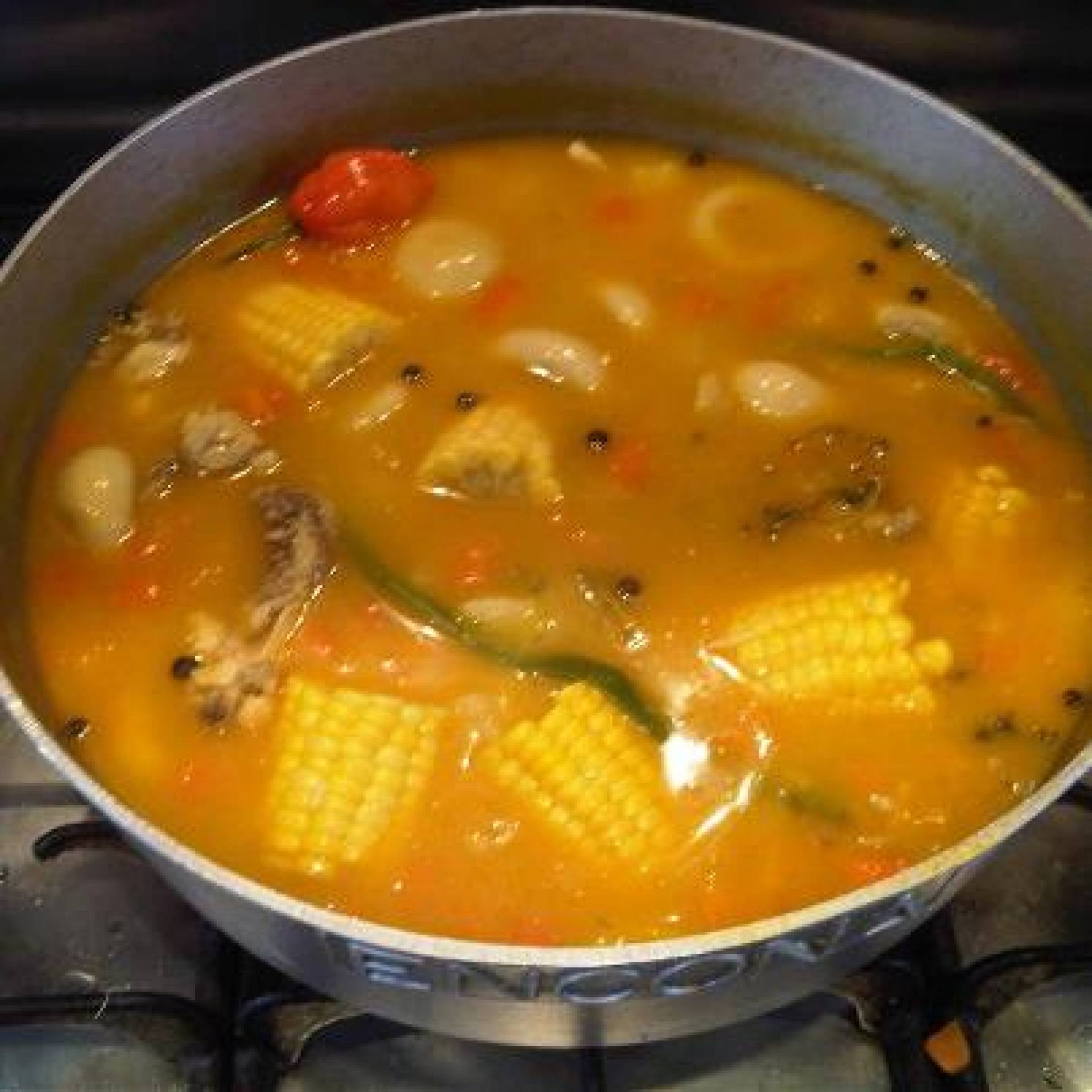 Jamaican Style Chicken Soup(32oz)-Pumpkin, Potatoes, Corn, Carrots, Dumplings w/Rich Chicken Flavor