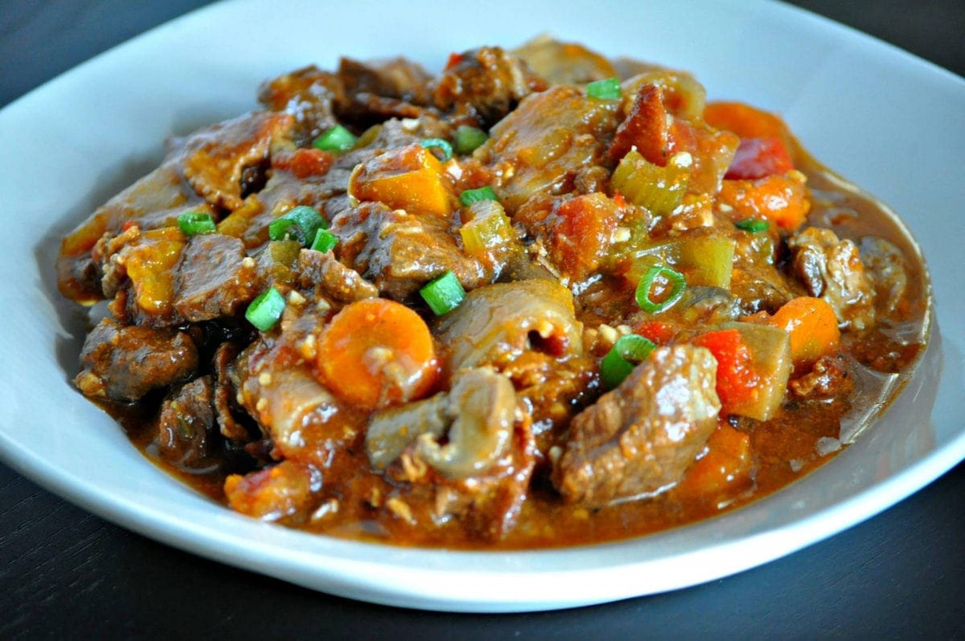 KETO-Cajun Beef Stew w/Roasted Fennel & Carrots... Wilted Greens & Sunflower Seeds..